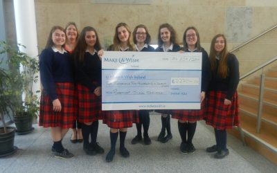 Cheque for €2,270 to Make-a-Wish Foundation