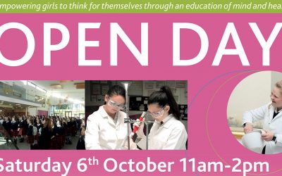 Open Day, Saturday October 6th 11am-2pm